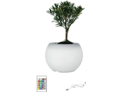 Vaso De Flores Inteligente Com Luzes Que Mudam De Cor Para Jardinagem Decorativa Em Ambientes Internos.