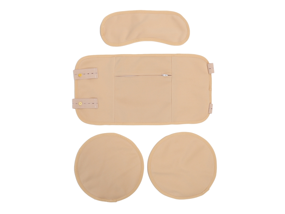 Kit De 4 Packs De Óleo De Ricino Reutilizáveis Com Envolvente E Cintos Ajustáveis
