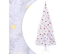 Decoração De Natal Vidaxl Branco Pvc (240 Cm)
