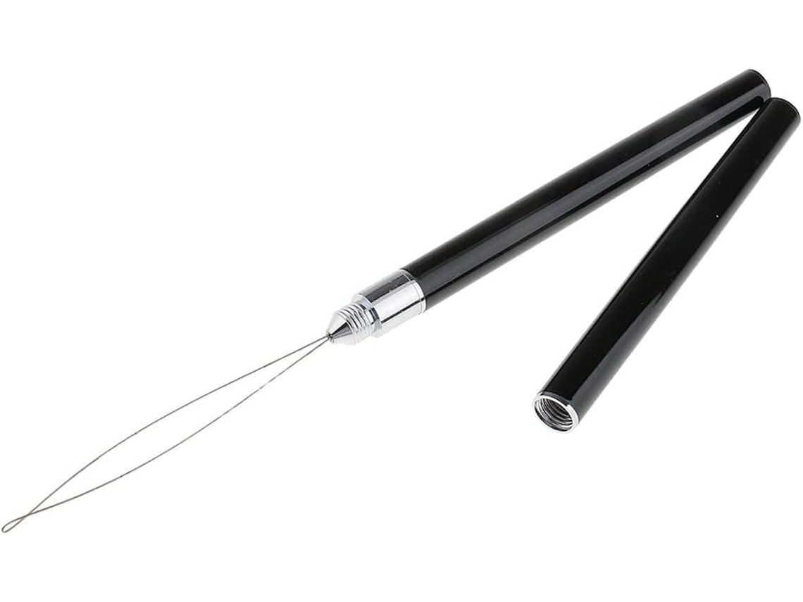 Com Gancho Para Extensões De Coque, Preto