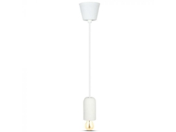 Candeeiro de Teto Pendente E27 Cimento Branca