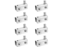 Conjunto De 8 Dobradiças Aço Inoxidável Para Portas Armários Vidro,