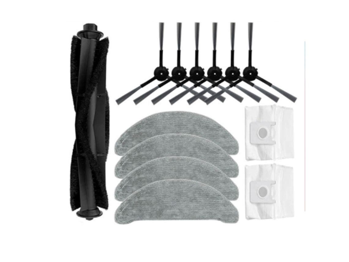 Mop almofada pano rolo principal escova lateral peças de reposição para xiaomi roidmi eve mais acessórios aspirador robótico