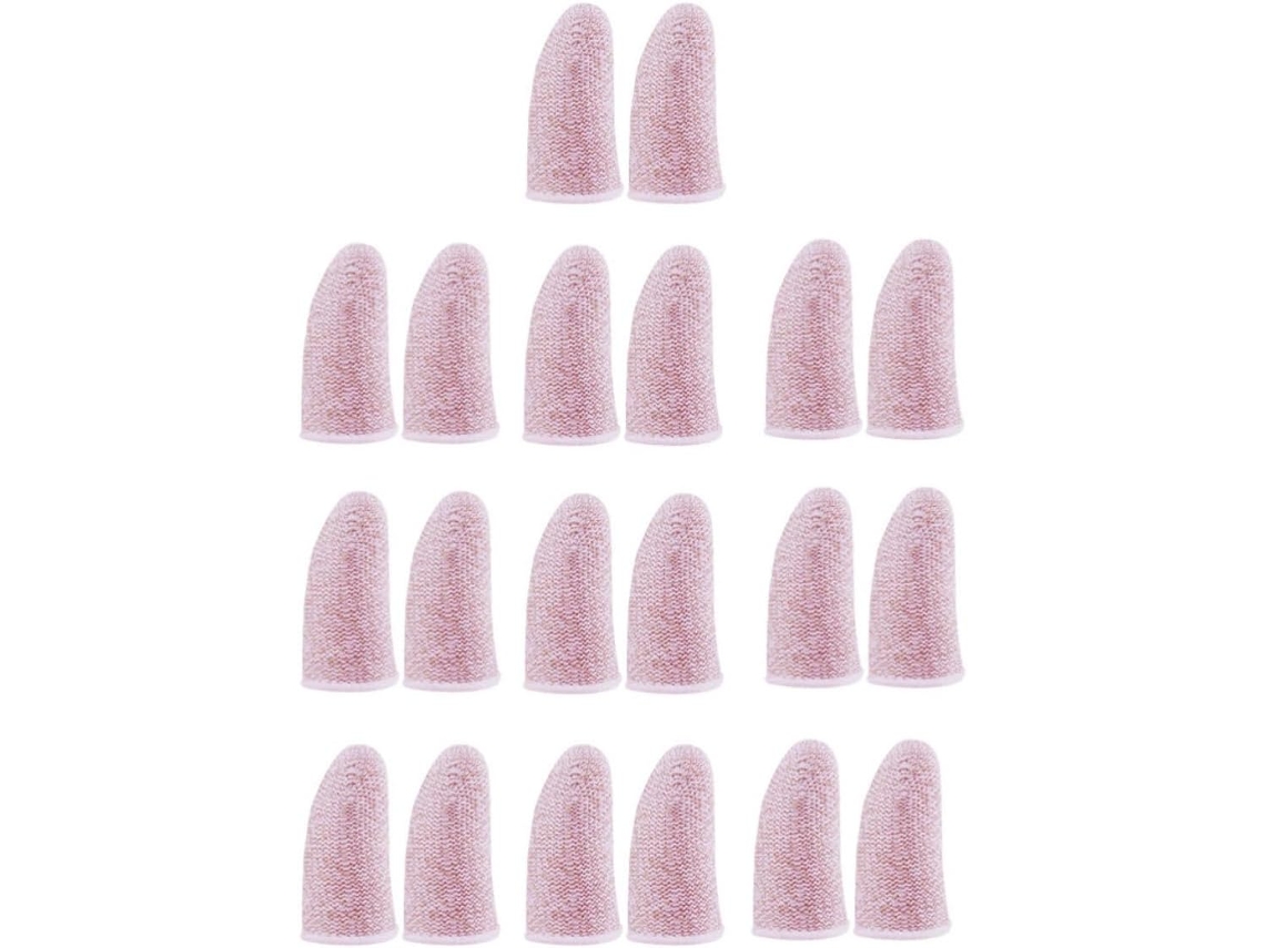 Protetores De Dedo Em Fibra Carbono Rosa Com Absorção Suor Para Jogos, 13 Pares, Reduzem Erros, Cor Aleatória, Para