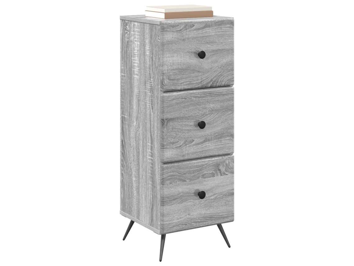 Gabinete de Gavetas Sonoma Cinzento 33 X 34,5 X 90 Cm MAISON EXCLUSIVE