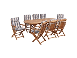 Conjunto Relax BELIANI Maui Ii de Madeira de Acácia Multicolor 220X100X74