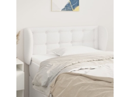 Cabeceira De Cama C/ Abas Couro Artificial 83x23x78/88cm Blanco