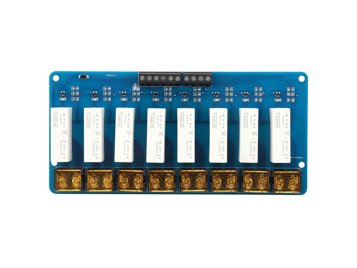 Módulo Relé De 8 Canales Ssr Estado Sólido Equipo De Control De Distribución 5a Dcdc 5v220v
