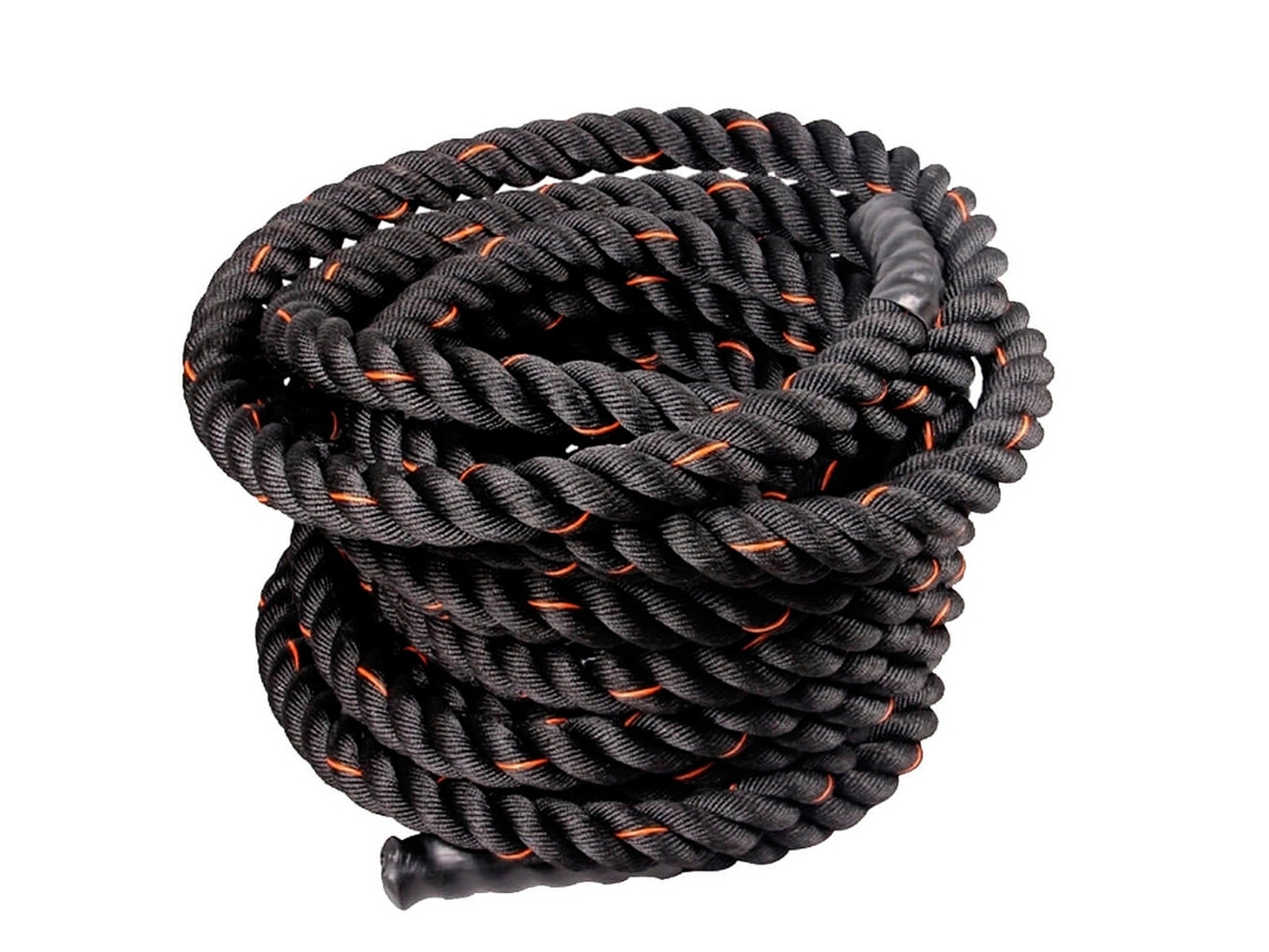 Corda de Crossfit FITNESS TECH (12 m x 50 mm - Polipropleno - Preto)