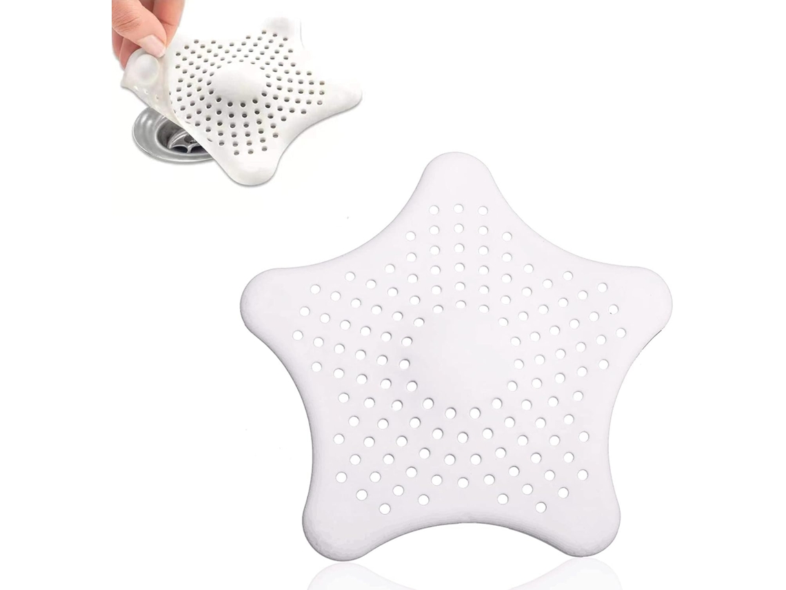 Coador De Silicone Para Pia, Coador De Cabelo Para Chuveiro, Banheira Em Formato De Estrela-do-mar E S