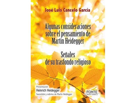 Livro Algunas Consideraciones Sobre El Pensamiento De Martin Heidegger de Jose Luís Cancelo García (Espanhol)