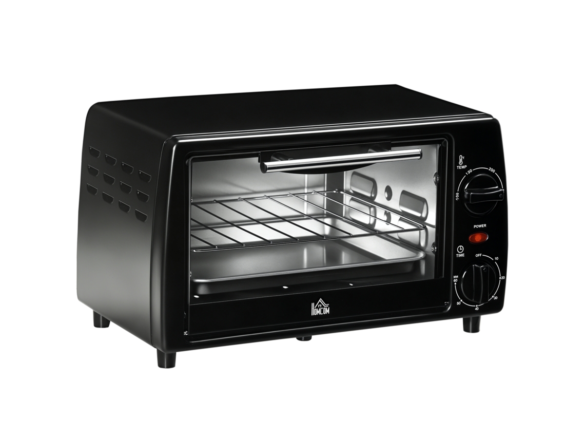 Forno elétrico 10l BTFORUS 750w com timer e temperatura ajustável