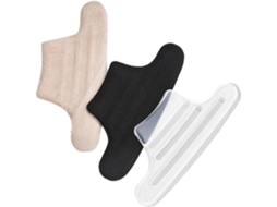 Vaguelly Conjunto De 3 Pares Protetores Calcanhar Antidesgaste, Adesivos Invisíveis Para Sapatos Femininos, Nas Cores