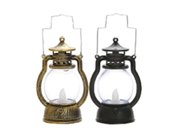 Lanterna Led Lanterna Led Para Tempestades Com Regulagem De Intensidade, Operada Por Bateria, Bronze Antigo, Dourado E Preto Olysi Shop