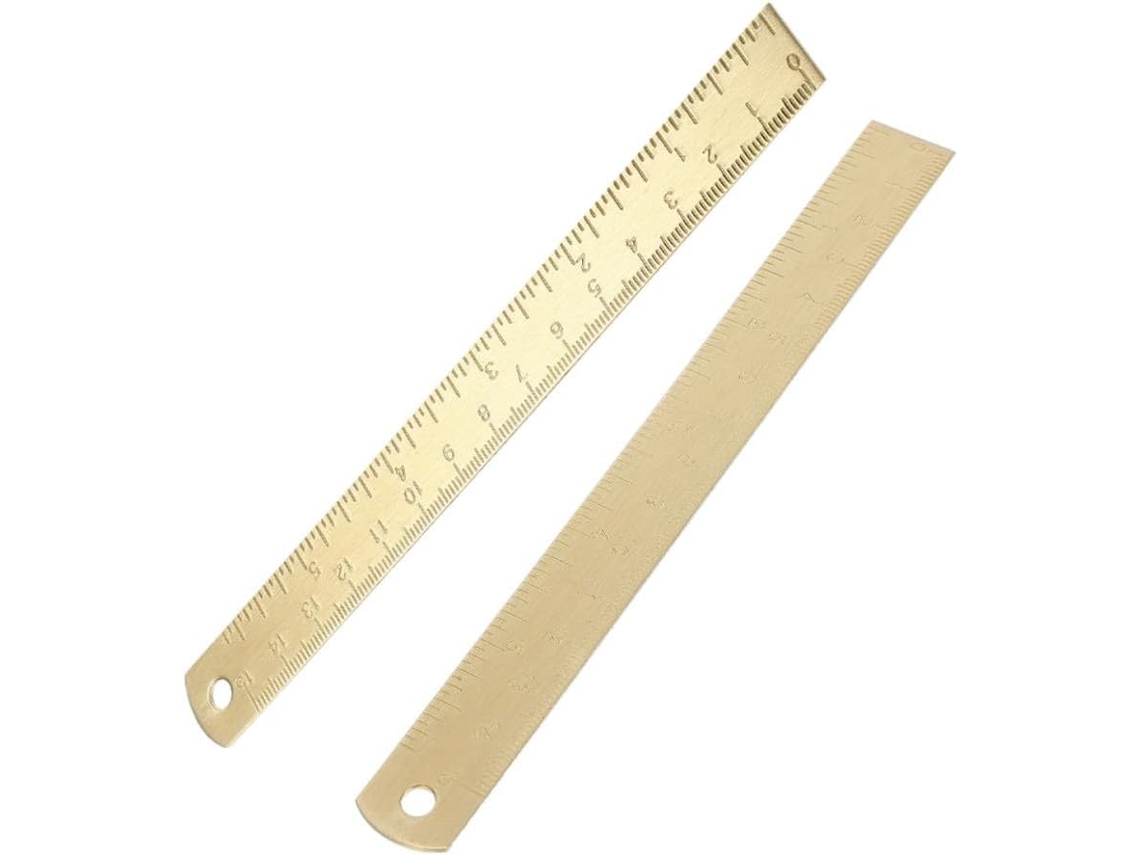 Réguas Em Latão Dourado Para Decoração Escolar, Design Multifuncional