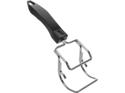 Pinça Para Churrasco Em Aço Inoxidável, Ferramenta Para Remover Bandejas De Forno, Ideal Para Camping E Culinária Ao Ar