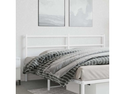 Vidaxl Cabeceira De Substituição 200 Cm Metal Branco