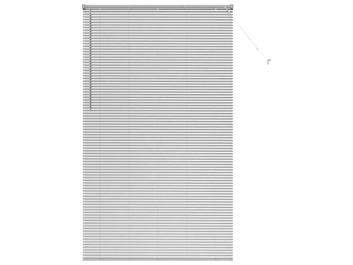 Conjunto 1 Persianas Venecianas Vidaxl Prateado Alumínio (220 X 125 Cm)