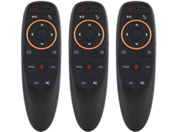 G10s 2.4g Conjunto de 3 Mouses Voadores com Giroscópio e Voz SFUSHOS (sem Controle Remoto)