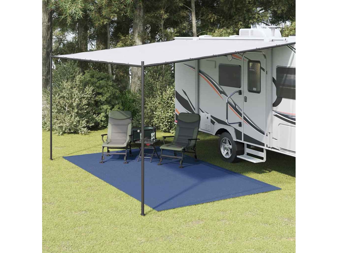 Vidaxl Tapete Para Barraca Azul 500 × 350 Cm Poliéster