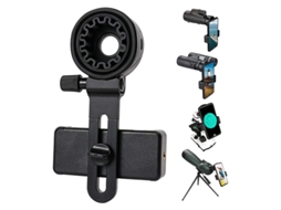 Adaptador para Celular Telescópio, Suporte Universal para Celular Compatível com Binóculos BRILVIBERA