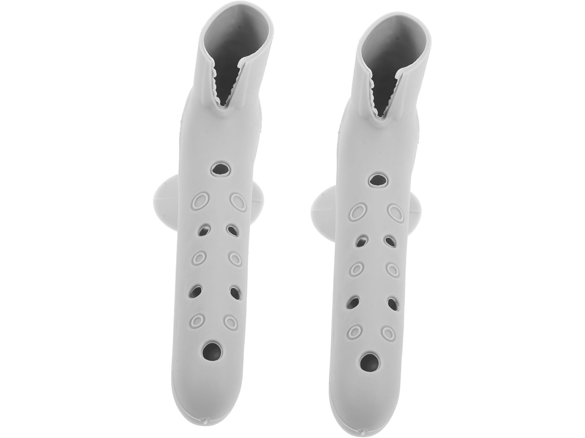 2 Protetores De Maçaneta Silicone Com Ventosa Para Parede E Azulejo
