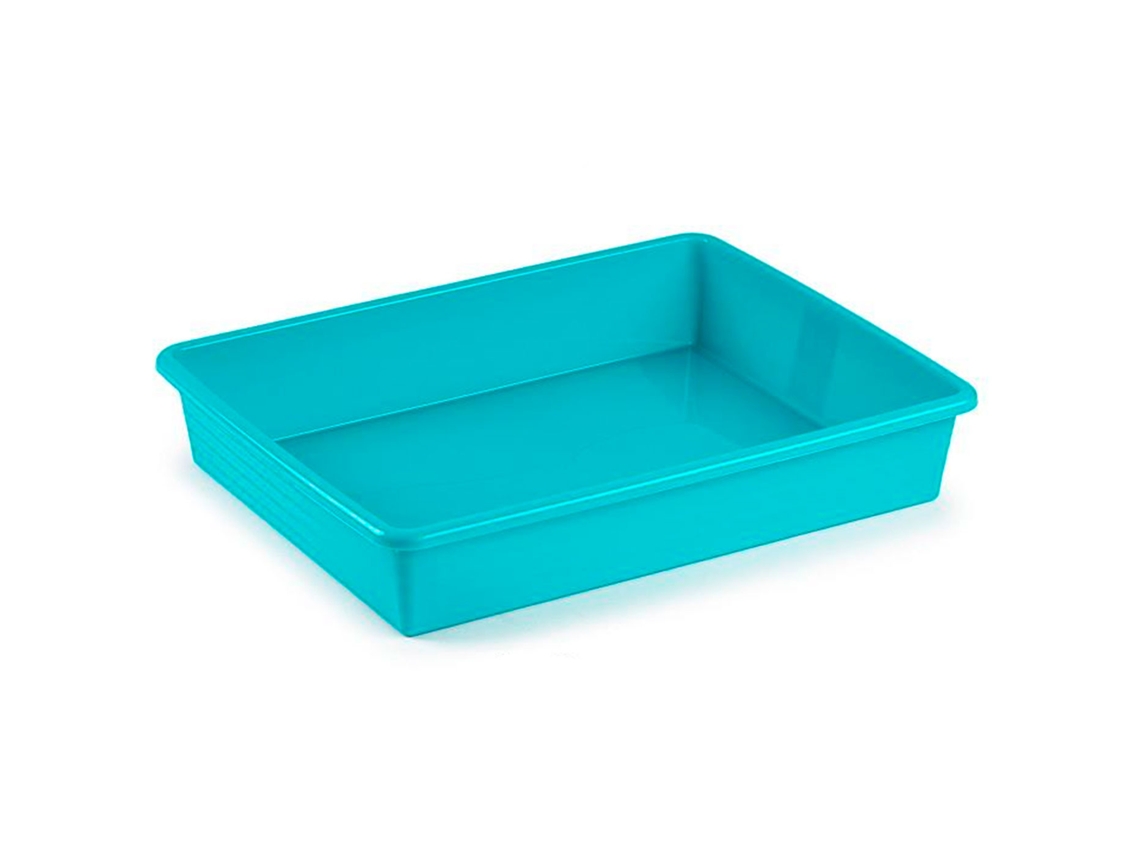 Bandeja De Armazenamento De Geladeira, Plástica, Reutilizável, Servir Comida, Organizar Comida, Fabricada Na Espanha 4,3 Litros 34,5 X 26 X 6,5 Acan