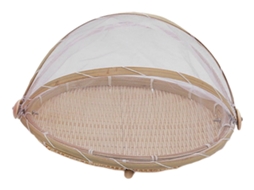 Tenda de comida, cesta de servir comida, 30 cm x 30 cm x 13 cm slowmoose