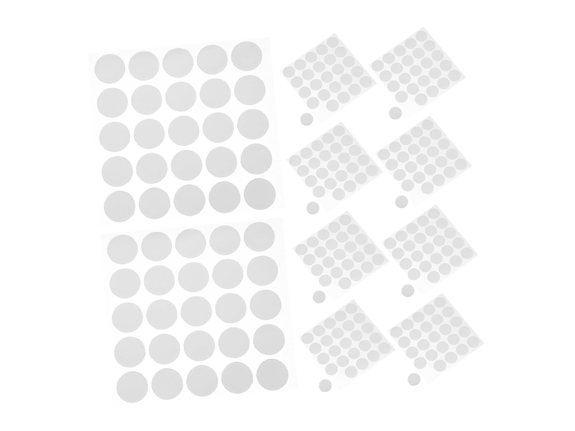 500 Adesivos Acrílicos Transparentes De Dupla Face Posicionamento