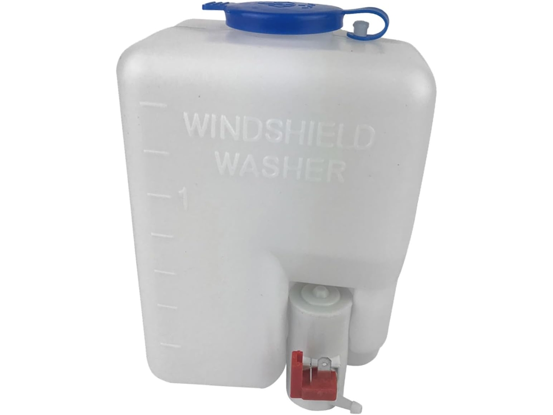 Kit de bomba de lavagem de para-brisa para carro 12v 1.8l com reservatório de plástico branco