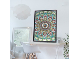 Caderno De Pintura Diamante 5d 50 Páginas Diy Mandala Flor Forma Especial Livro De Diário Arte Diamante