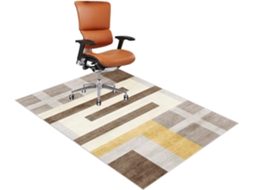 Tapete Protetor Cadeira 90 X 120 Cm Piso Carpete Parquet Chão Escritório, Jogos Pisos