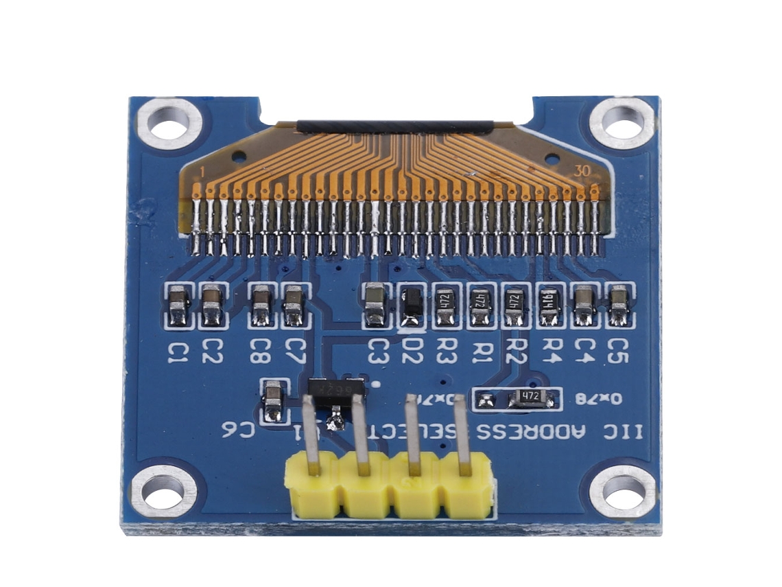 Módulo De Display Led Serial Iic I2c Tela Led Azul 128*64