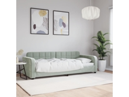 Vidaxl Sofá-cama 80x200 Cm Veludo Cinzento-claro