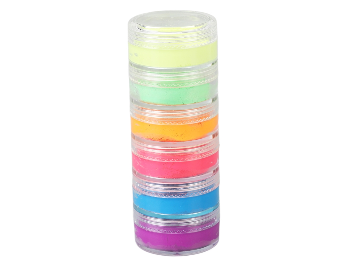 Kit De Pintura Corporal Luminescente De Base Acuosa De 6 Cores Para Halloween