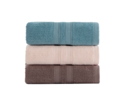 Conjunto de Luxo com 3 Toalhas de Banho 100% Algodão Egípcio Supermacio AQUAFORGE