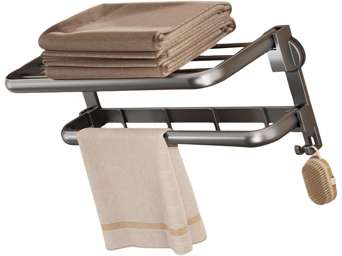Suporte De Toalhas Com Ventosa, Prático, Sem Necessidade De Furar, Forte Aderência, Para Banheiro, Cozinha, Montagem Na