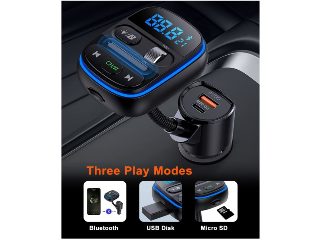 bluetooth car radio adapter, bluetooth con adaptador para auto