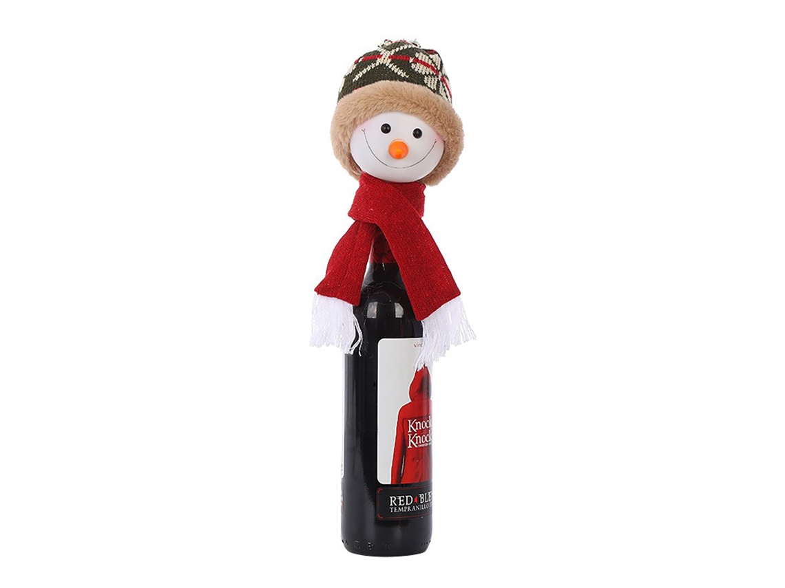 Laxiscreed Enfeite De Natal Para Garrafa De Vinho, Capa Festiva, Decorativa E Elegante