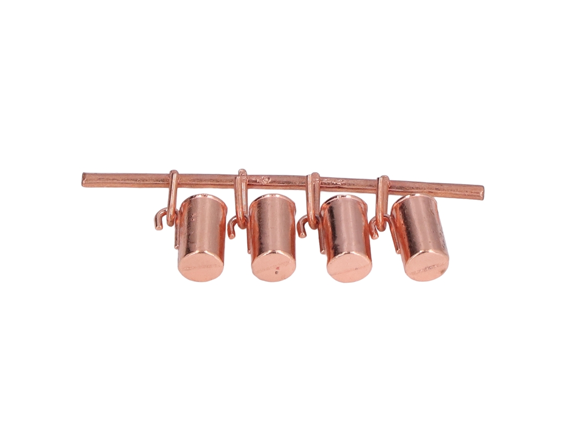 Mali mini Chaleira de Metal 1:12 Acessório de Cozinha para Casinha de Bonecas Artesanal