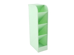 Porta Bolígrafos Simple Práctico Multicelular Color Candy Caja de Almacenamiento de Papelería Estudiantil Azul