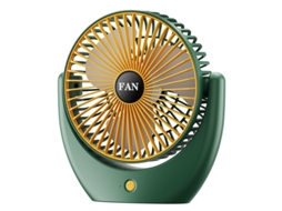 Ventilador de mesa USB - Recarregável - Verde