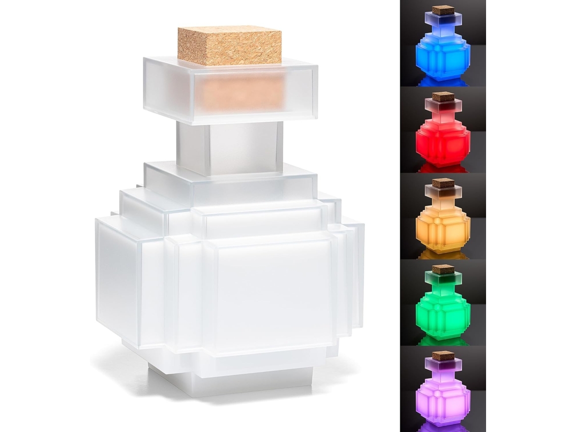 Réplica Frascos de Poção com Luz Minecraft 16 Cm