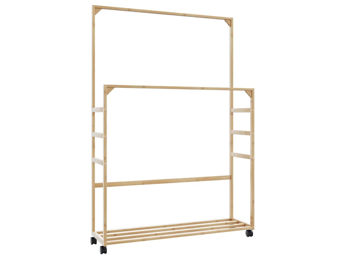 Clothes Rack, Clothes Racks Vidaxl Marrom Bambu