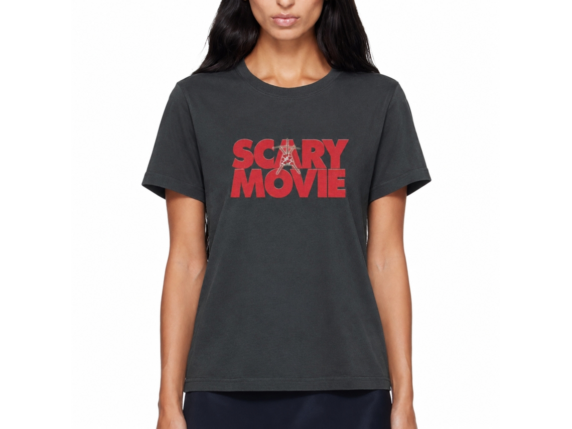 Rockinstone Scary Movie Logo Black T-shirt Size:xxl