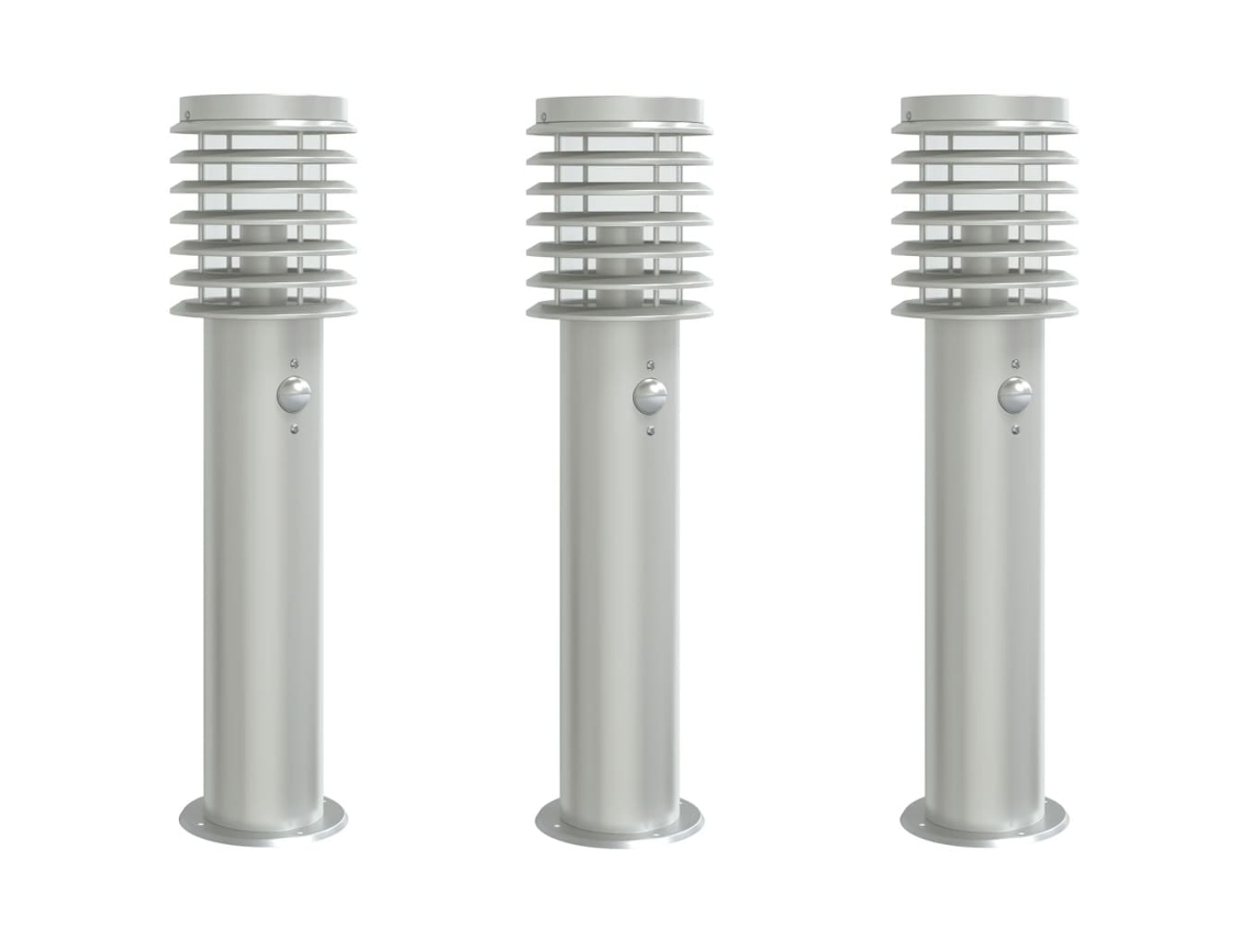 Outdoor Floor Lamp, Outdoor Floor Lamps Vidaxl Prateado Aço Inoxidável (n/a)