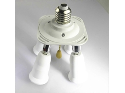 Adaptador Divisor De Soquete E27 4 Em 1, Adaptador Conversor De Soquete Para Lâmpadas Led E27 Hengjian