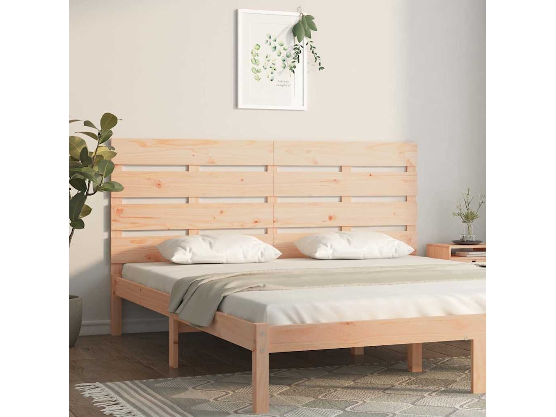 Vidaxl Cabeceira De Cama 135x3x80 Cm Pinho Maciço