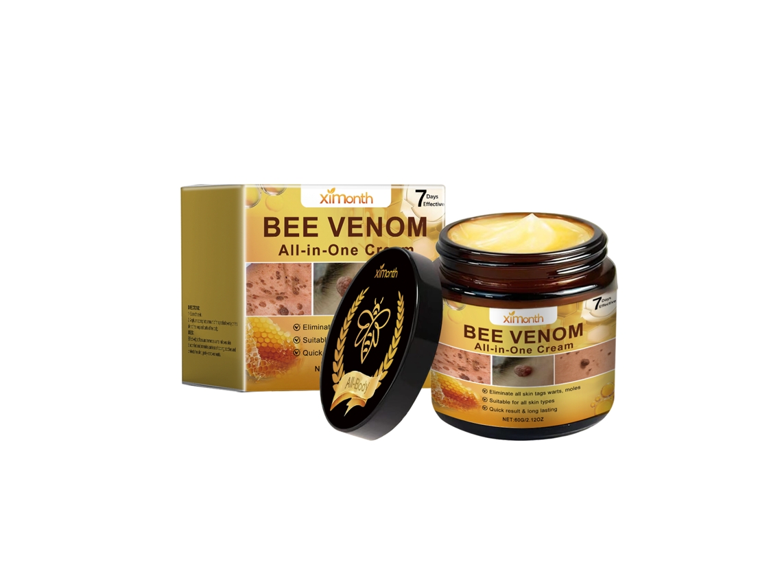 Cuidado Natural com Veneno de Abelha, Creme Nutritivo de Limpeza para a Sua Pele LAXISCREED