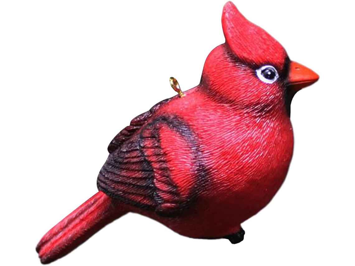 Pingente De Pássaro Sazonal Em Resina 3d Para Árvore De Natal |